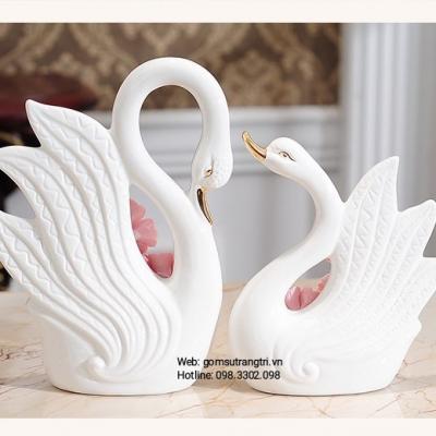 Tượng Đôi Thiên Nga Hạnh Phúc